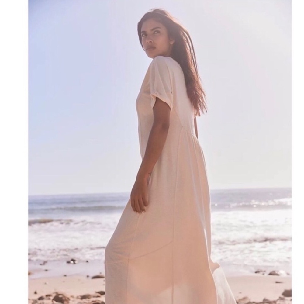 NWOT Free People Beach cream maxi dress size SP - Picture 10 of 13